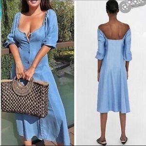 NWT ZARA COLLECTION The Romance Midi Dress